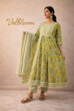 Floral Printed Anarkali Set