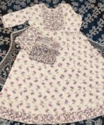 Cream Ethnic Anarkali Set - Image 2