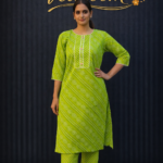 Lime Grace Printed Suit Set