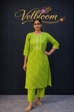 Lime Grace Printed Suit Set