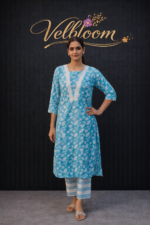 Sky Floral Printed Suit Set