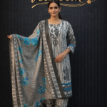 Blue Blossom Striped Suit Set